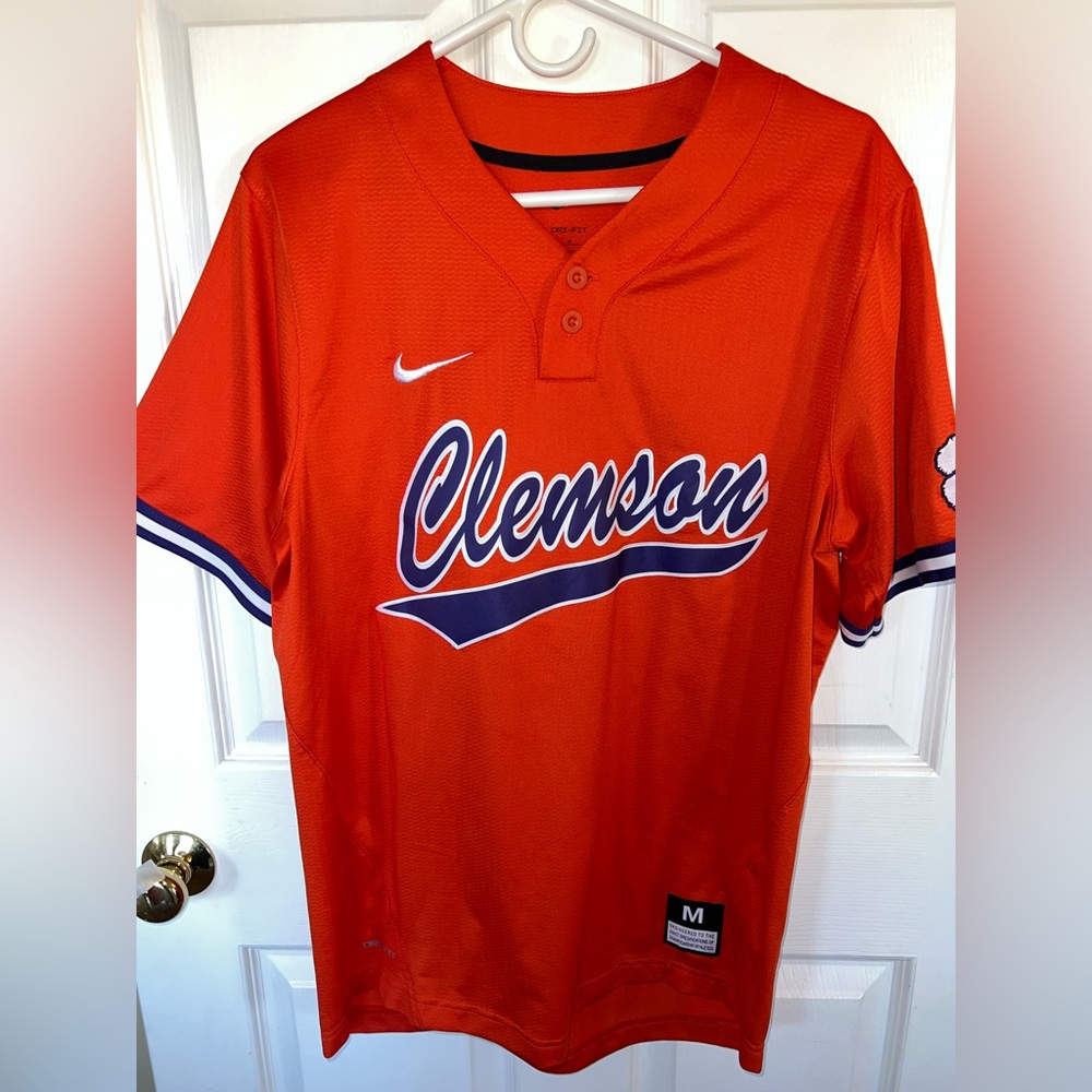 Clemson University Tigers Nike Baseball Jersey Size Medium